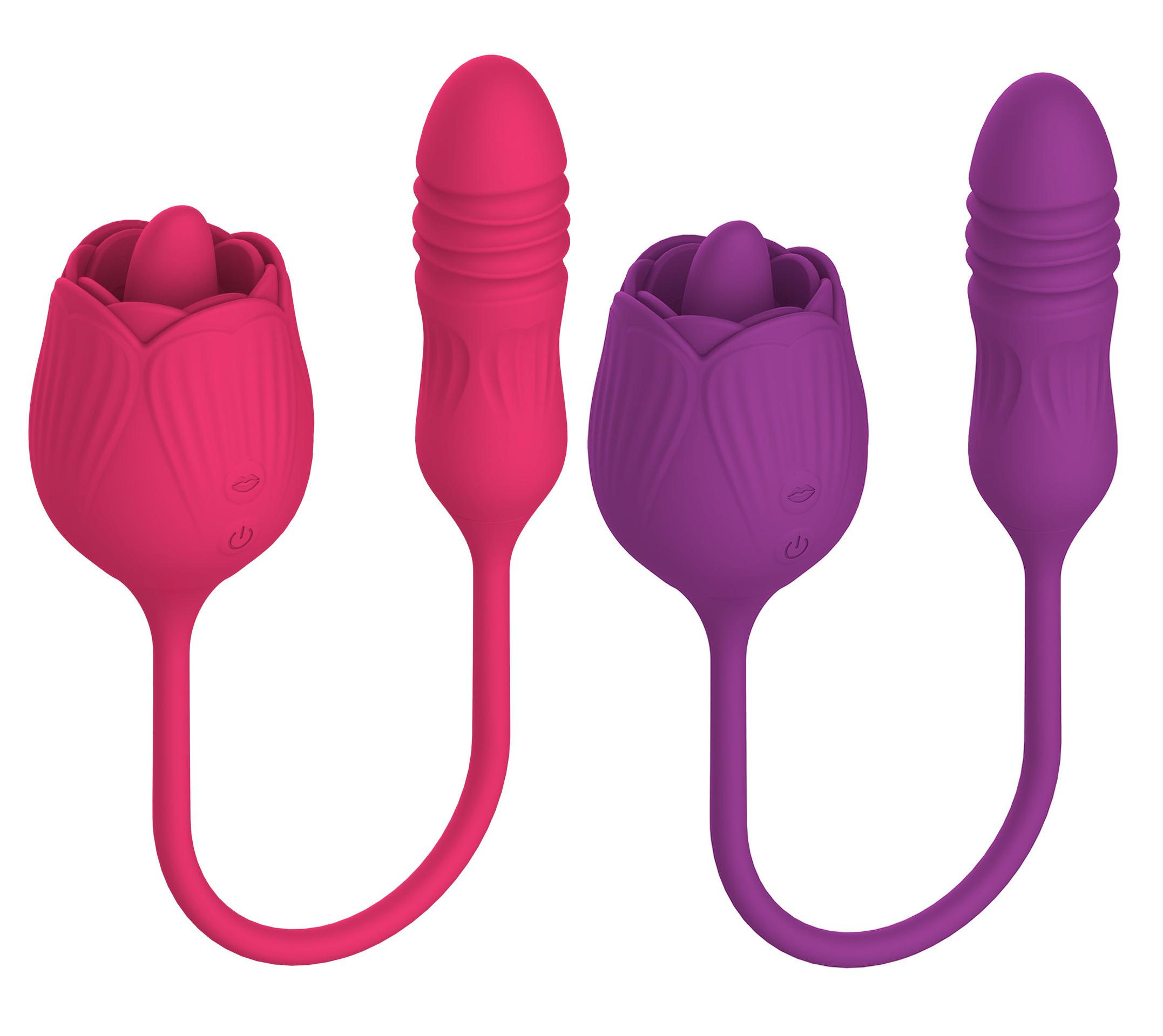  Oem Odm Wholesale Popular Automatic Massage Adult Female Rose Shaped Masturbators Sex Toy Rose Vibrator For Women
