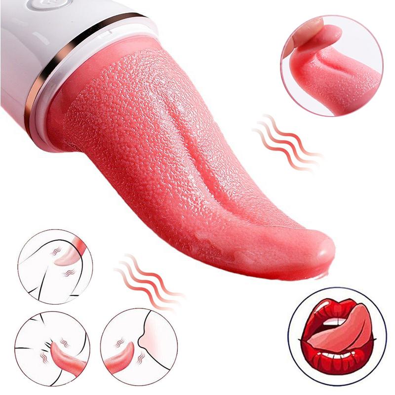  New Design Clitoris Silicone Vibrator High Quality Electric Ladies Tongue Nipple Licking Vibrator G Sport Oral Clitoris