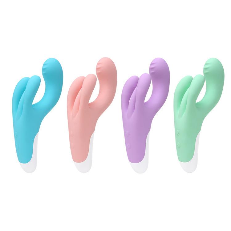  Wholesale Female Lady Women Girl Sex Toy Thrusting G-spot Dildo Massager Pink Crystal Purple Rabbit Vibrator