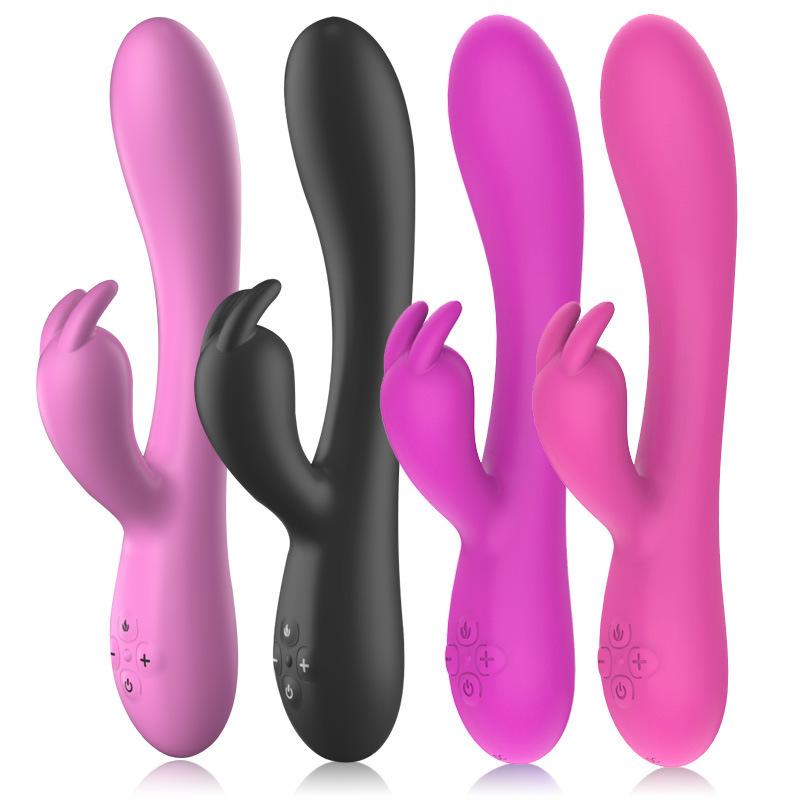 Original Factory 16 Vibration Models Heating Lesbian G Spot Vibrator Adult Sexual Toy Sextoy Femme Thrusting Rabbit Vibrator