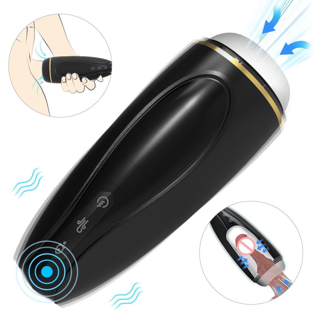 2024 Popular 9 Frequency Suction Retractable Para Hombres Automatic Male Masturbator Cup Adult Sex Toy Masturbation For Men
