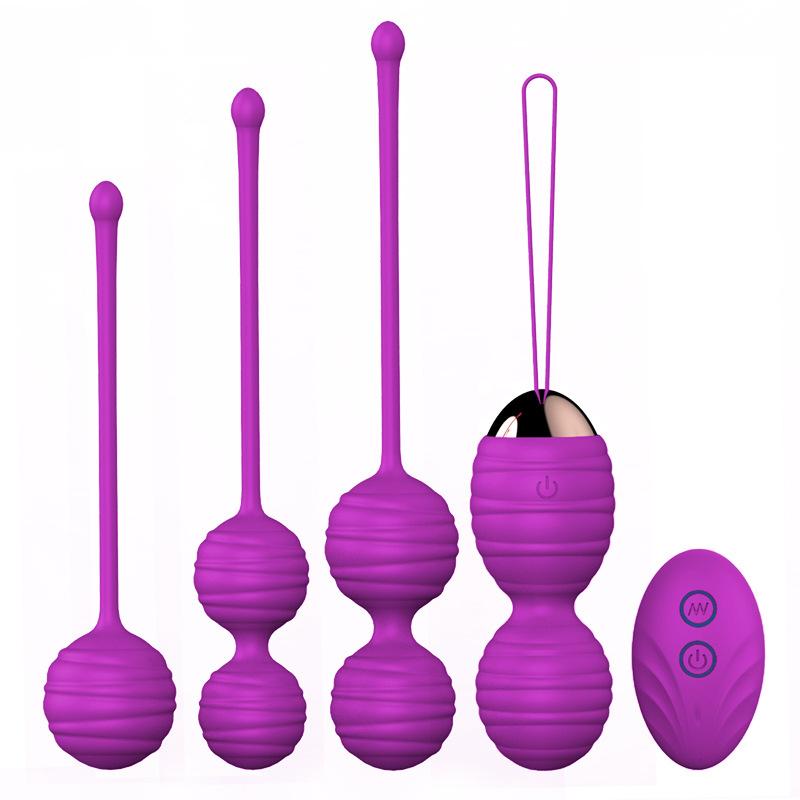  Silicone Adult Woman Female Vaginal Exercise Massage Vaginas Ball Set Sex Toy Love Remote Control Mini Egg Vibrator