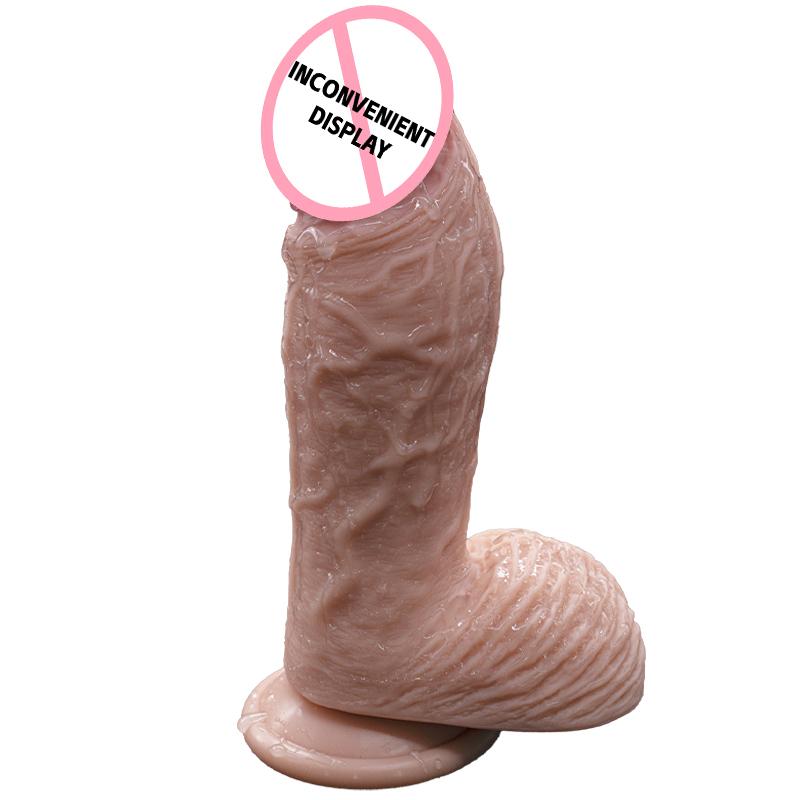 Realistic Big Liquid Silicone Dildos Strap-on Suction Cup Dildos With Real Skin Feeling 18 Sex Toys