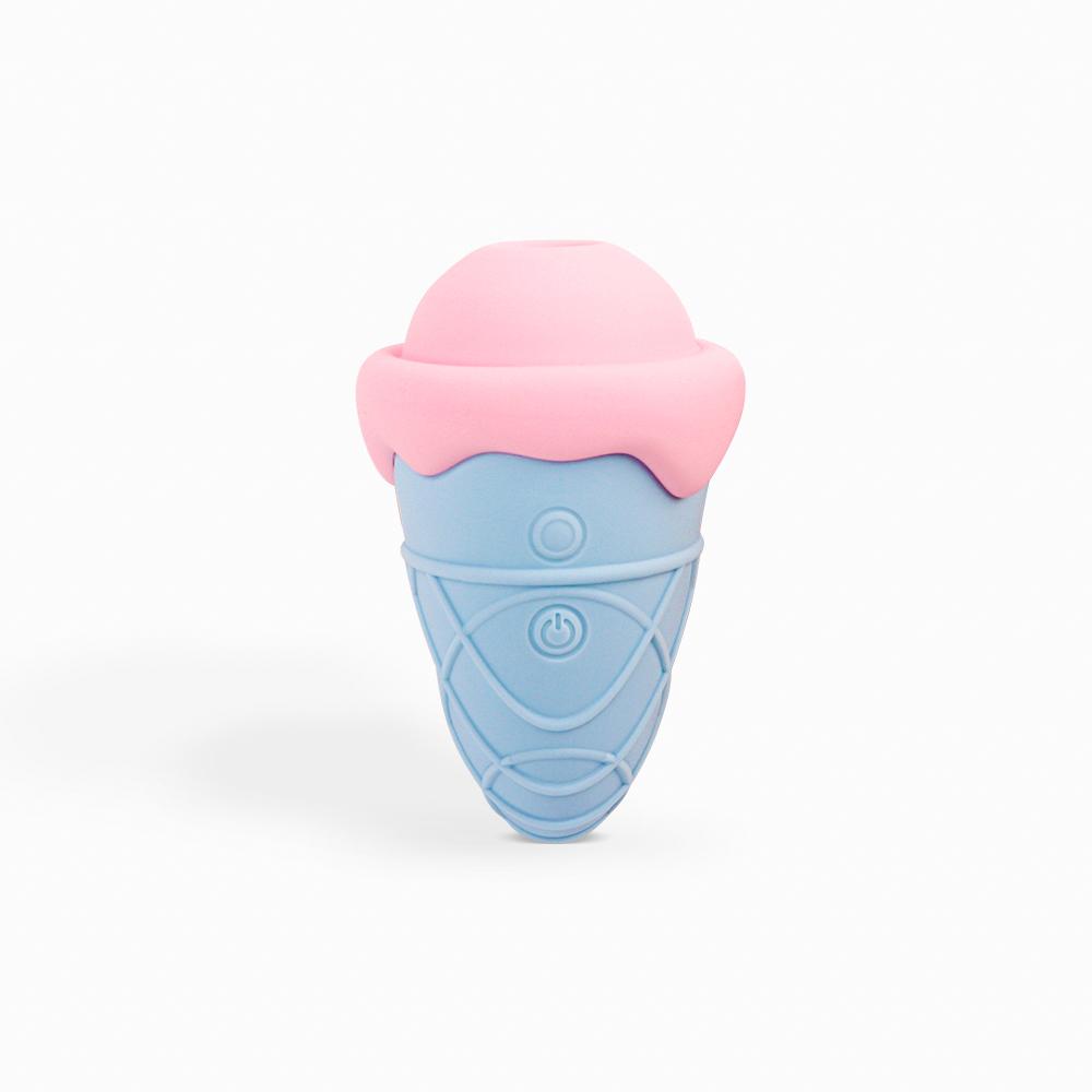 Nipple Clitoral G Spot Massager Ice Cream Sucking Vibrator Tongue Licking Vibrators For Women