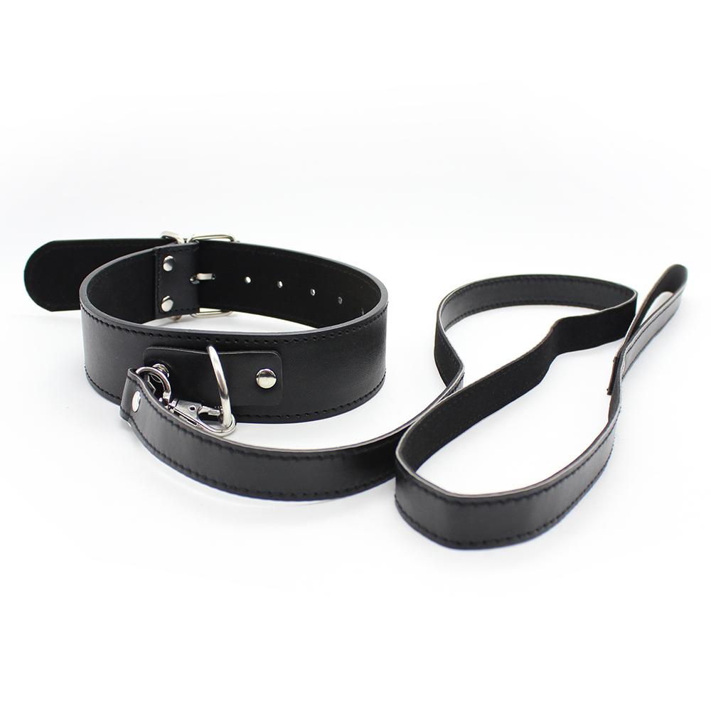 Sexy Cervical Bdsm Collar Necklace Sex Leather Chain And Leash