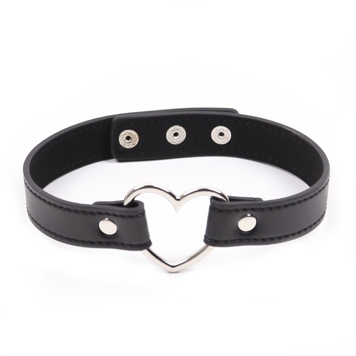 Bondage Boutique Adult Game Bdsm Sex Toys Heart Ring Leather Choker