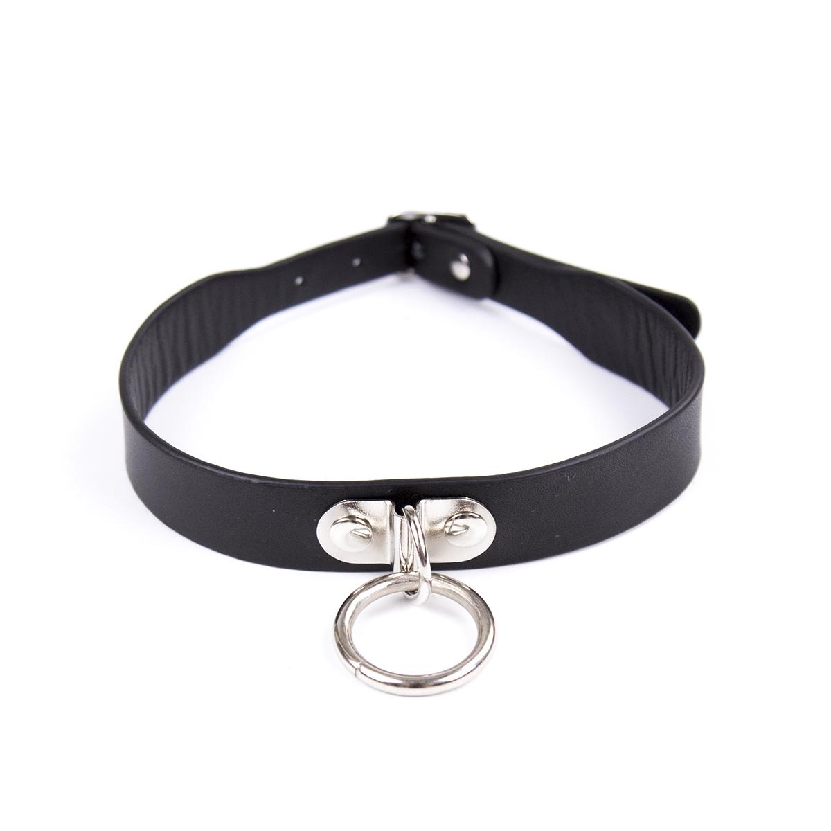 Women Sexy Cervical Bdsm Collar Classic Gothic Punk O Ring Choker