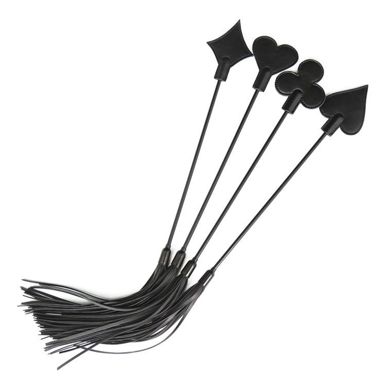 Luxury Leather Training Horse Whip Riding Crop Tassels Flogger