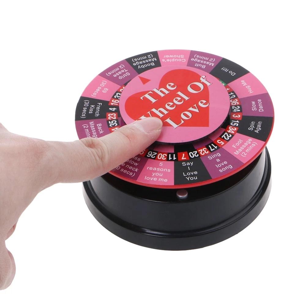 Sex Board Romantic Game English Fun Mini Electric Turntable Lover Game