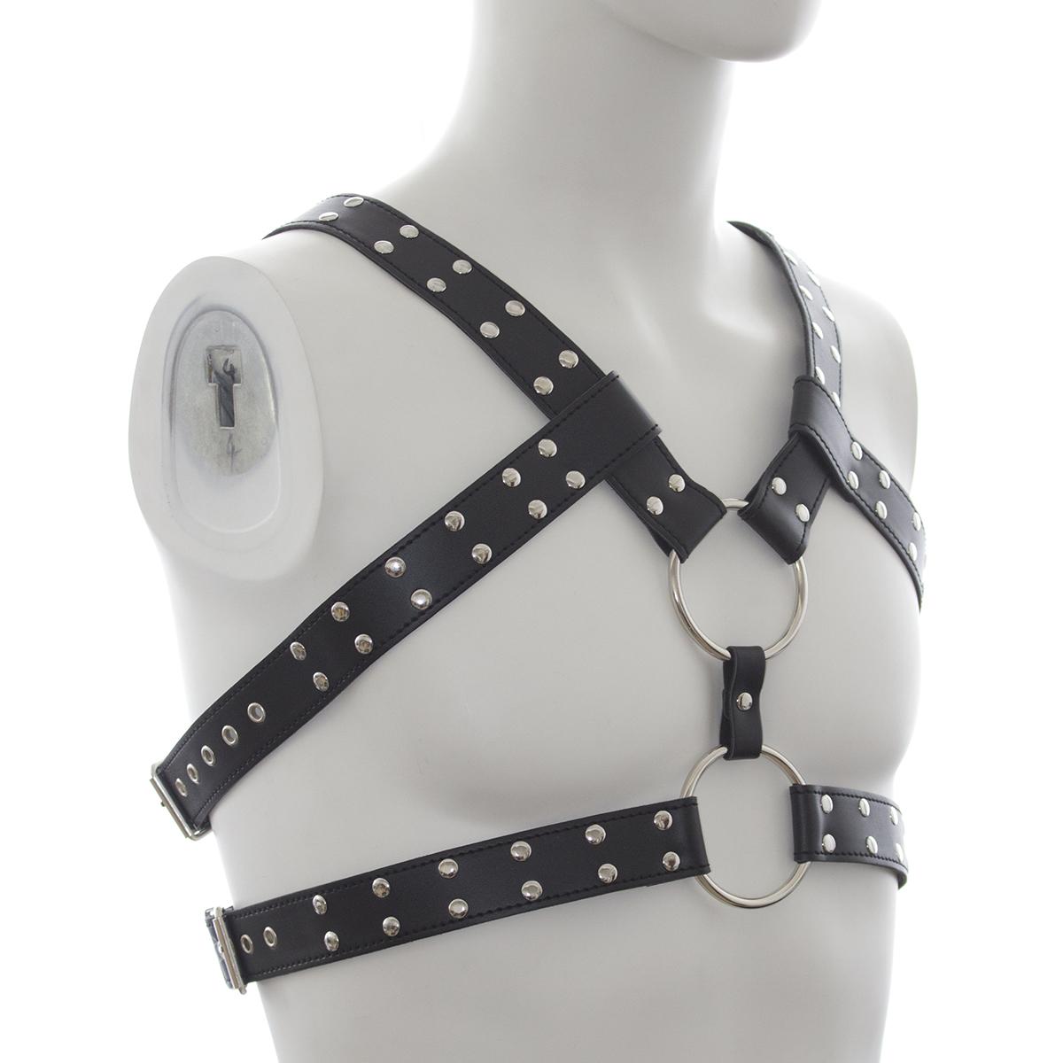 Adjustable Male Bondage Lingerie Sexy Pu Strappy Belt Body Chest Harness Leather Fetish Gay Clothing For Men