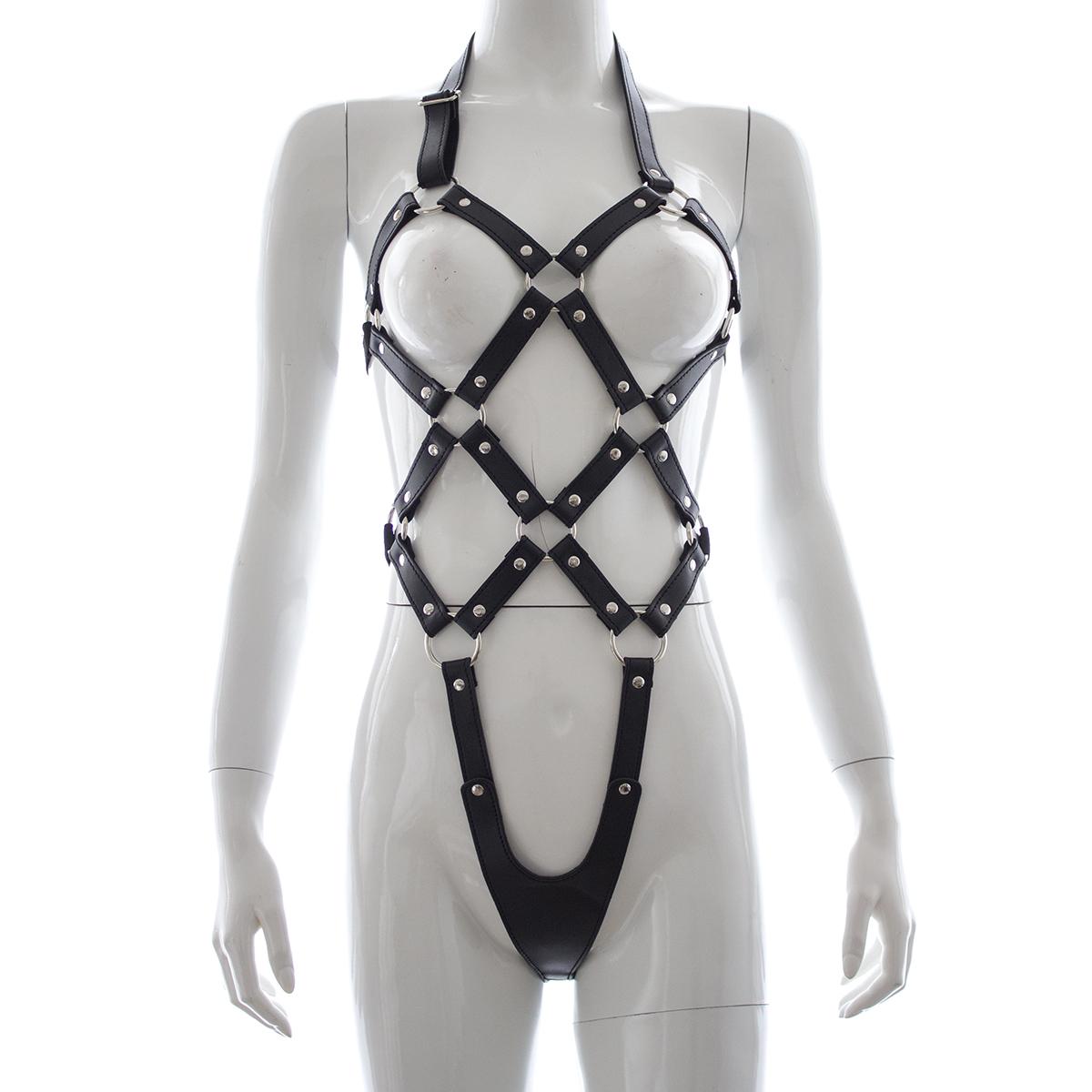 Sm Bondage Gear Sexy Leather Lingerie For Couples Restraints And Slave Attire For Bdsm Play
