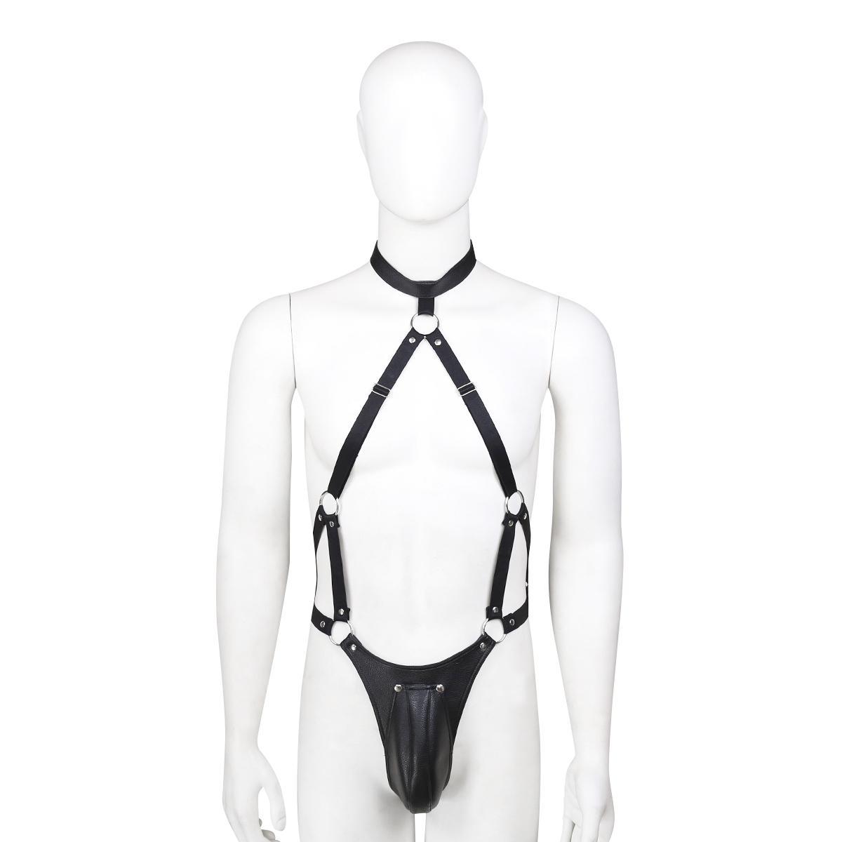 Men's Leather Garter Body Harness Punk Style Underwear Belt Bondage Gear For Fetish Sm Products