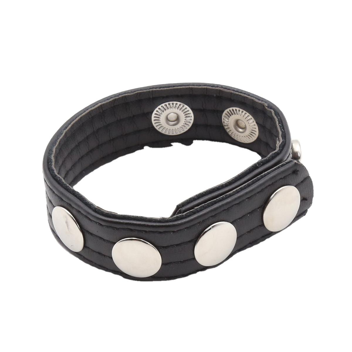 Penis Ejaculation Delay Ring Adult Male Sex Toy Pu Leather Cock Rings