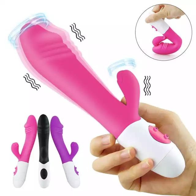 Rabbit Vibrator Stimulate Sex Toy For Women Clitoris Usb Rechargeable G Spot Rabbit Dildo Vibrator