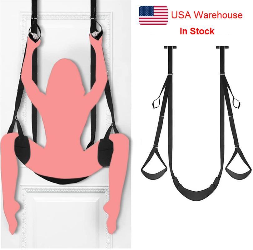 Bdsm Sex Door Swing Seat Sexy Slave Bondage Kit For Adult Couples With Ajustable Straps 360 Degrees Spinning Love Swing