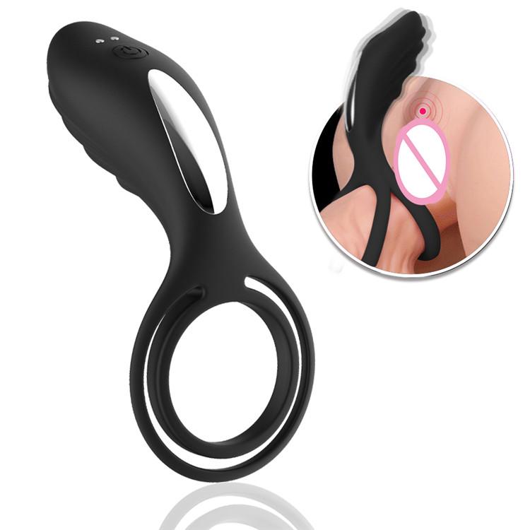  Sex Toy Vibrating Cock Ring Erection Support Couples Pleasure Enhance Clit Stimulate Penis Ring Vibrator