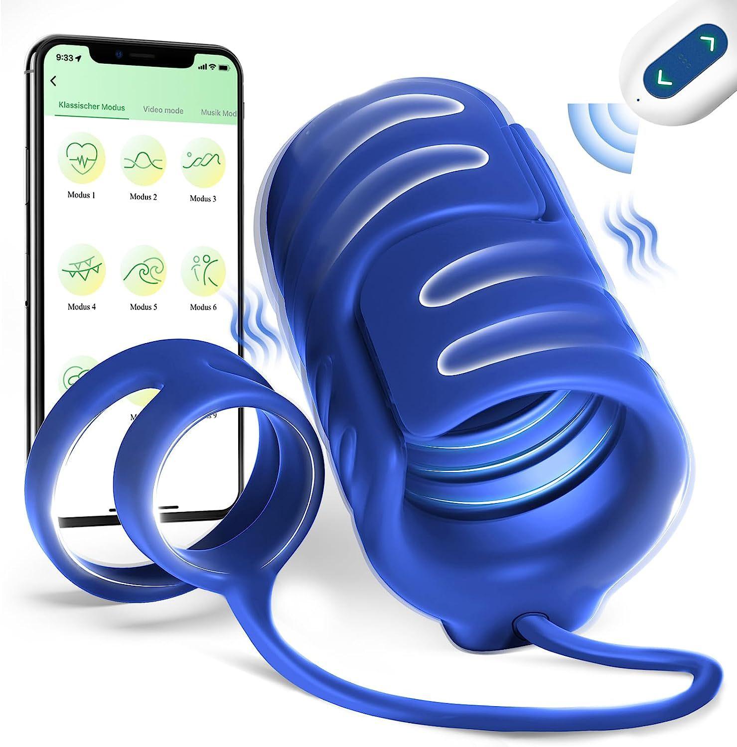 App Control Vibrating Penis Ring Cock Ring With 10 Frequency Men's Vibrator For Longer Harder Stronger Erections For Men