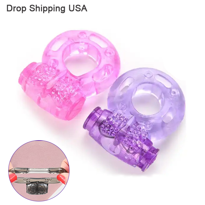 Penis Ring Cock Rings Sex Toy Silicone Cock-ring Vibrating Vibrating For Man Male Gay
