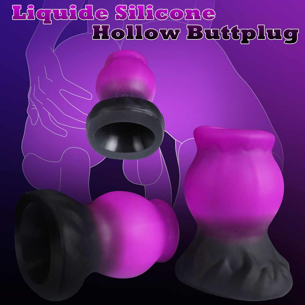 11.5CM Silicone Hollow Anal Plug