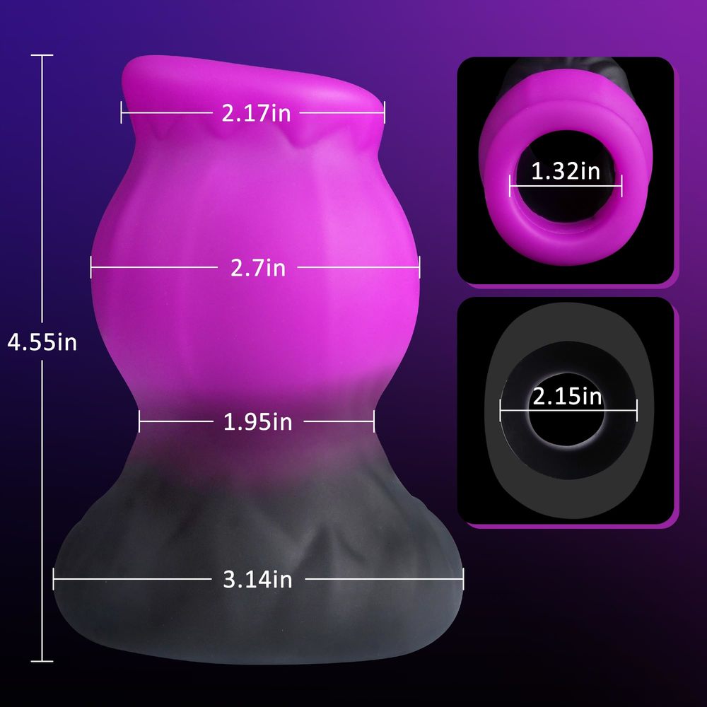 11.5CM Silicone Hollow Anal Plug