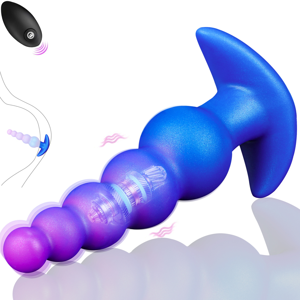 10 Modes Vibration 8.07 inch Wireless Heating Vibration Anal Beads