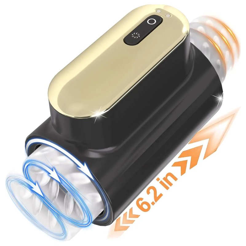 Automatic telescopic rotating Masturbator cup