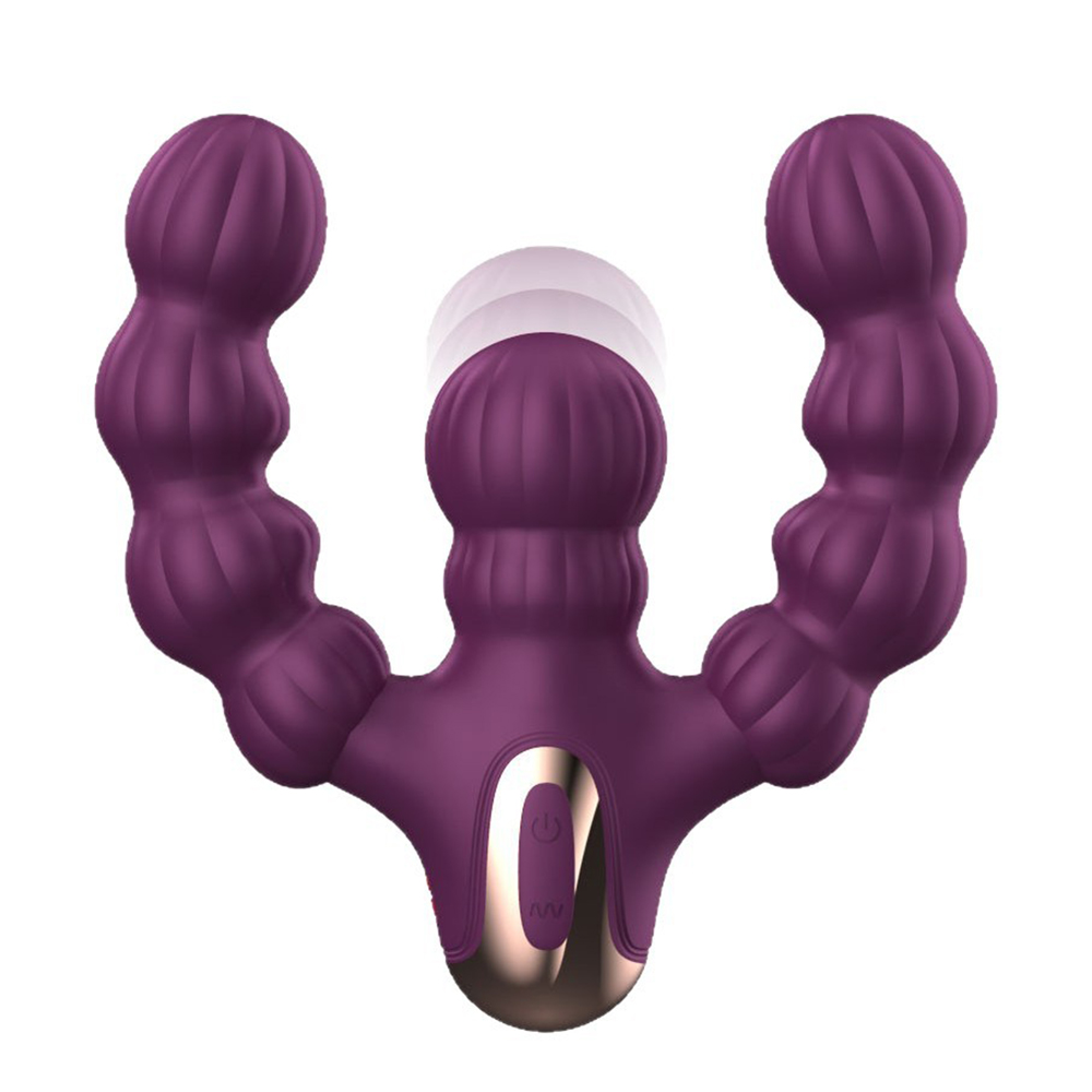 Pull Bead Stick Two-end Anal Vibrating Massage