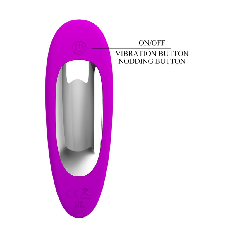 Dual point co vibration prostate massager with 12 Modes Vibrating
