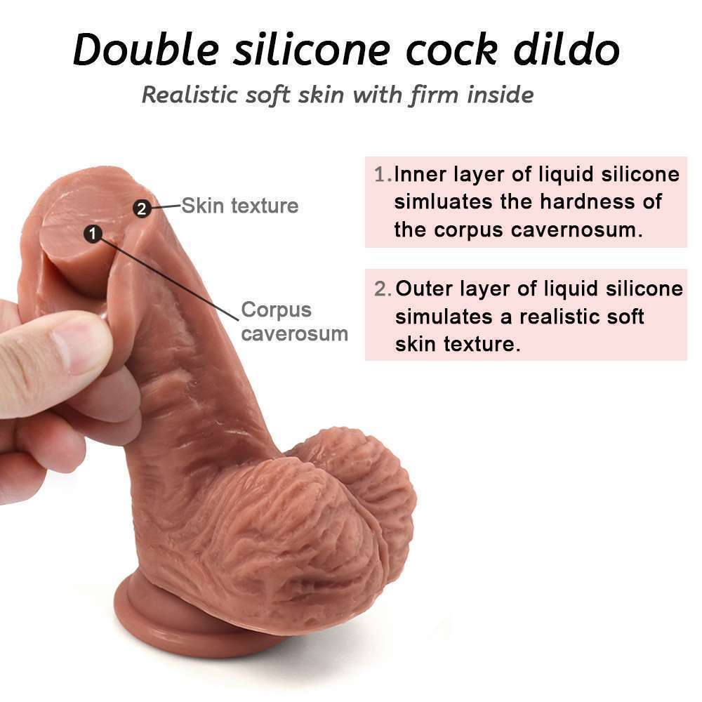 10 inch mushroom head dildo Double layer liquid silicone