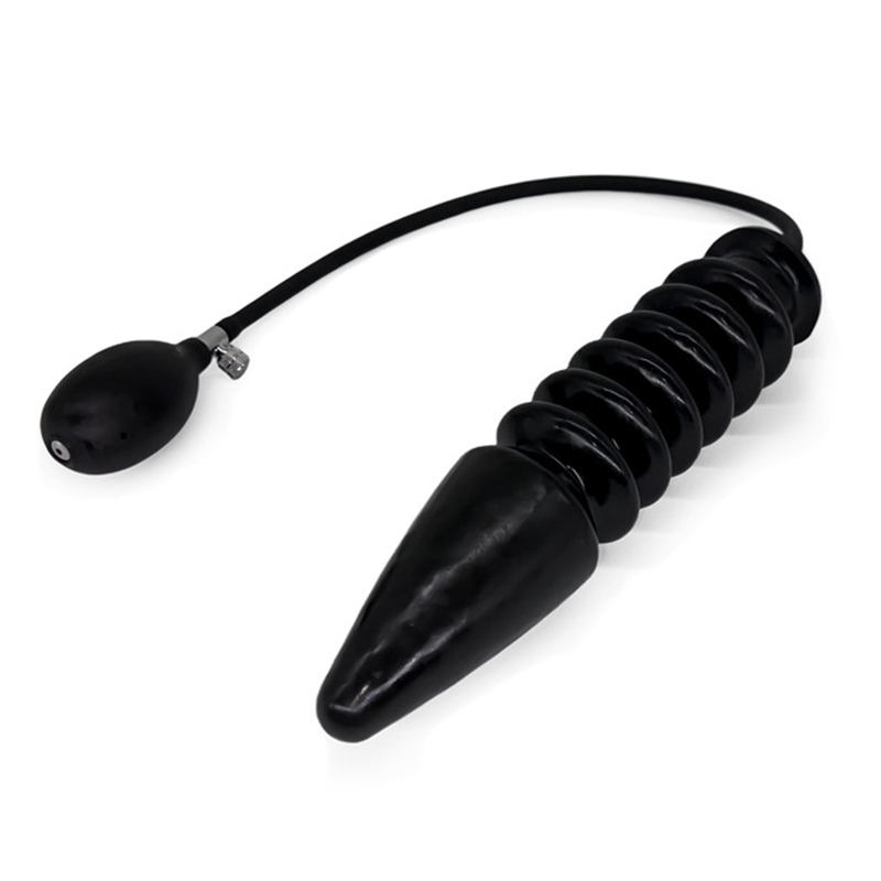 Large inflatable anal plug