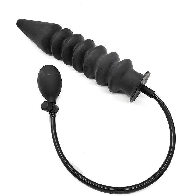 Large inflatable anal plug