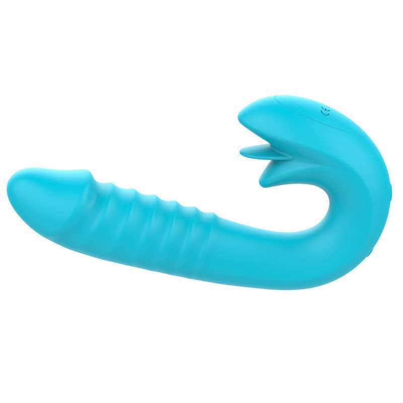 Crazy Tongue Thrusting Strap-on Vibrator