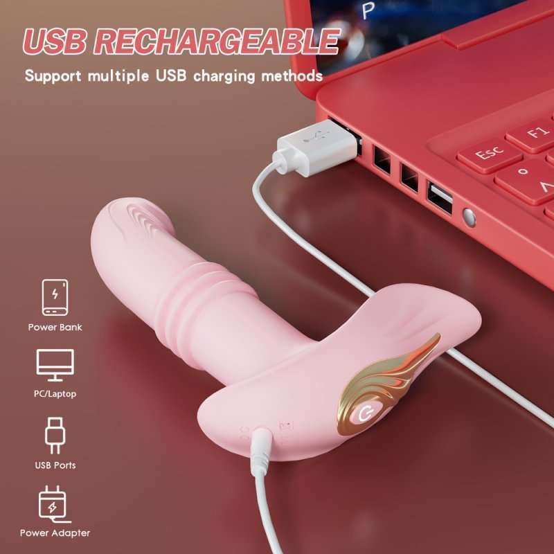 Rainbow Stretch Strap-on Vibrator