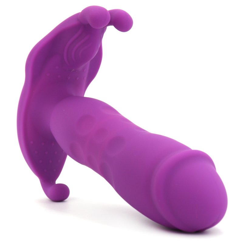 Butterfly Thrusting Strap-on vibrator