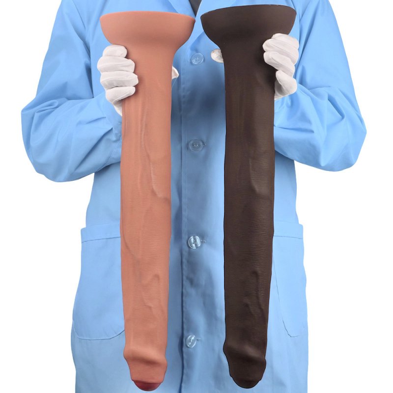 Liquid silicone egg-free extra-large and extra-long anal plug