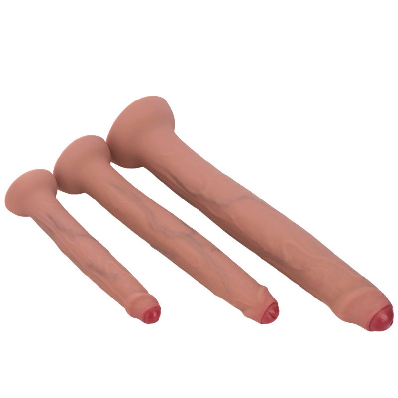 Liquid silicone egg-free extra-large and extra-long anal plug