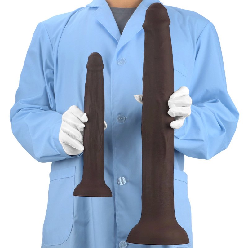 Liquid silicone egg-free extra-large and extra-long anal plug
