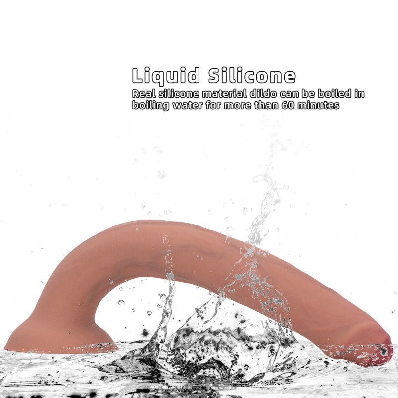 Liquid silicone egg-free extra-large and extra-long anal plug