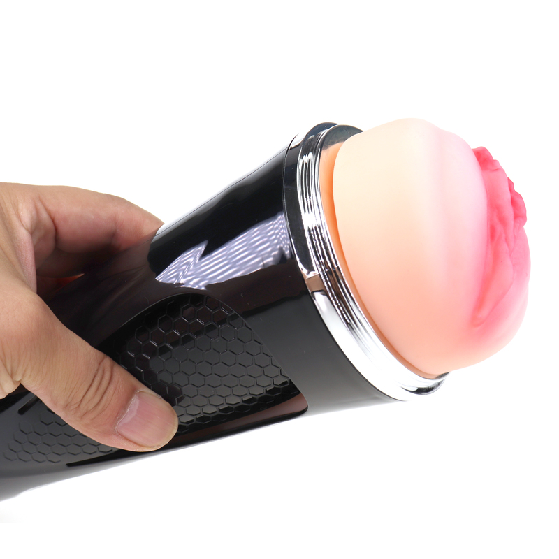 Pressing Adjustable Realistic Textured Cup Stroker