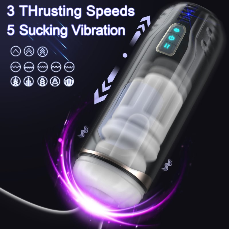 Sex Ocean Telescopic Suction Electric Masturbation Cup