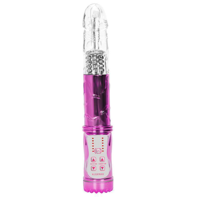 Rattlesnake Anal Beads Jelly Vibrator