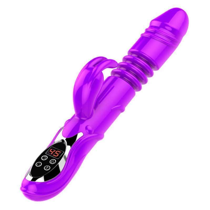 LCD Heating Silicone Rabbit Vibrator