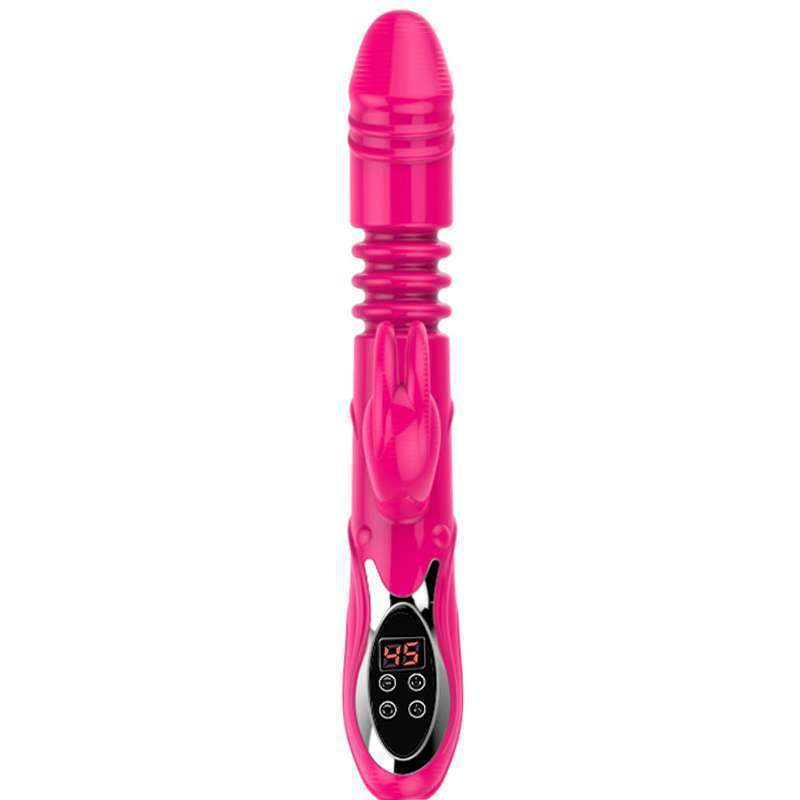 LCD Heating Silicone Rabbit Vibrator