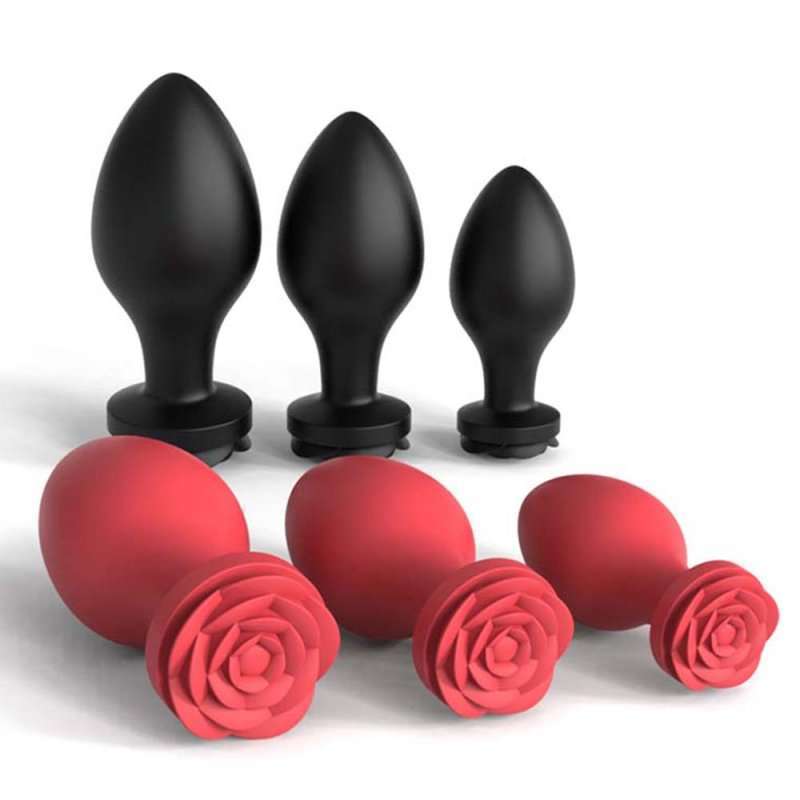 Rosa Silicone Butt Plug Set