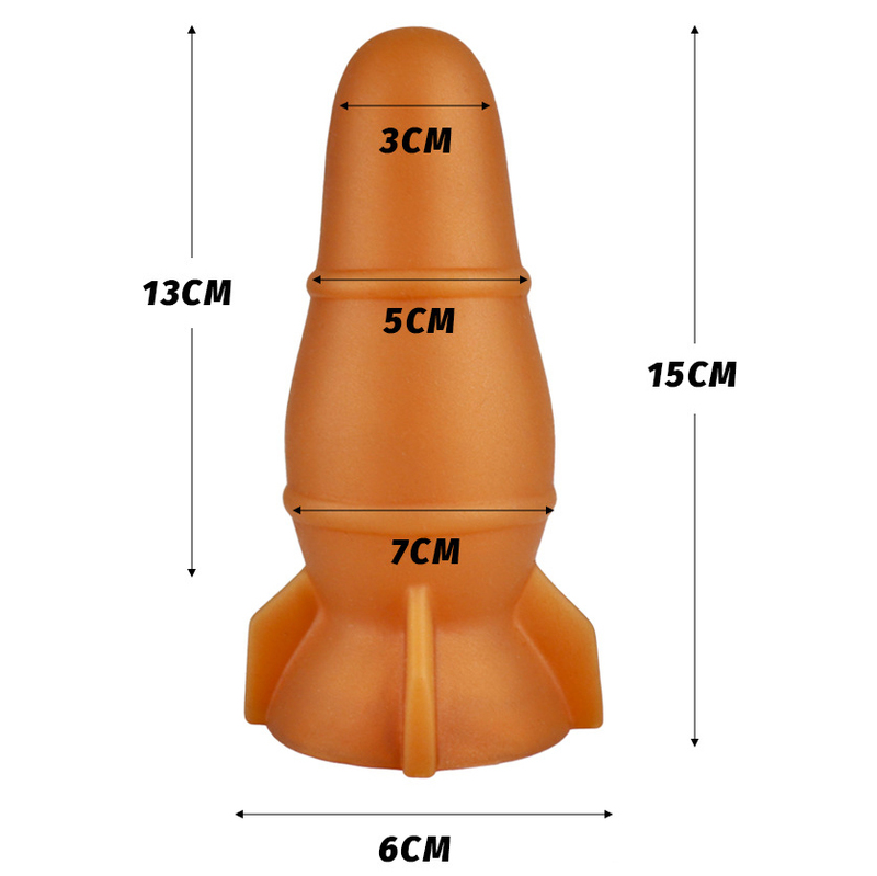 Rocket Silicone Butt Plug
