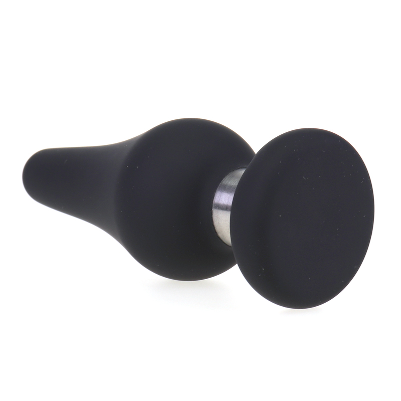 Silicone Butt Plug With Metal Ring