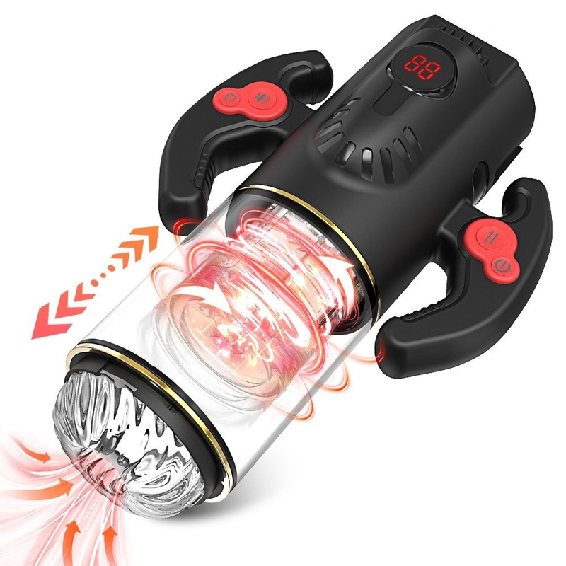 9-frequency stretching+rotation+suction male masturbator
