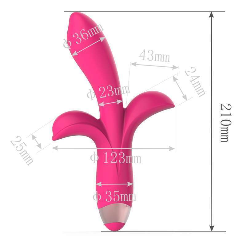 Triple Pleasure Silicone Vibrator