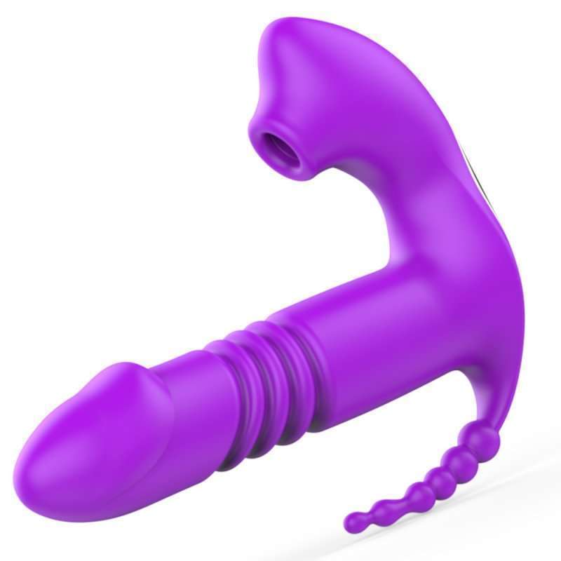 Suction & Thrusting Strap-on Dildo