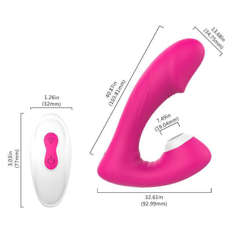 Fierce Clit Suction Vibrator Dong